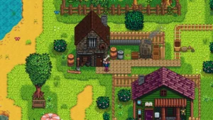 Stardew Valley APK 1.6.15.3 Download Latest Version for Android 12 Stardew-Valley-farmhouse-and-village-gameplay